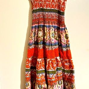 Vintage Summer Dress with straps girls Size XL